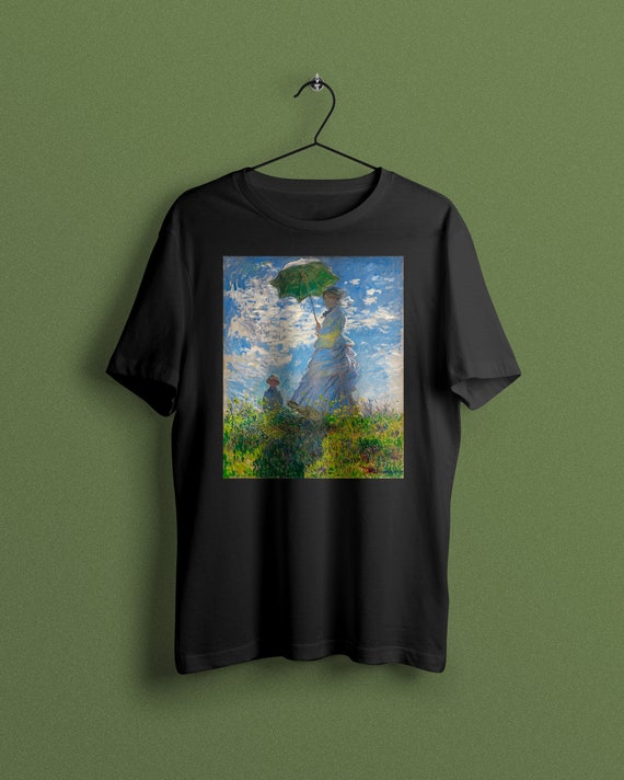 Claude Monet T-shirt: Woman With Parasol, Impressionist Art - Etsy