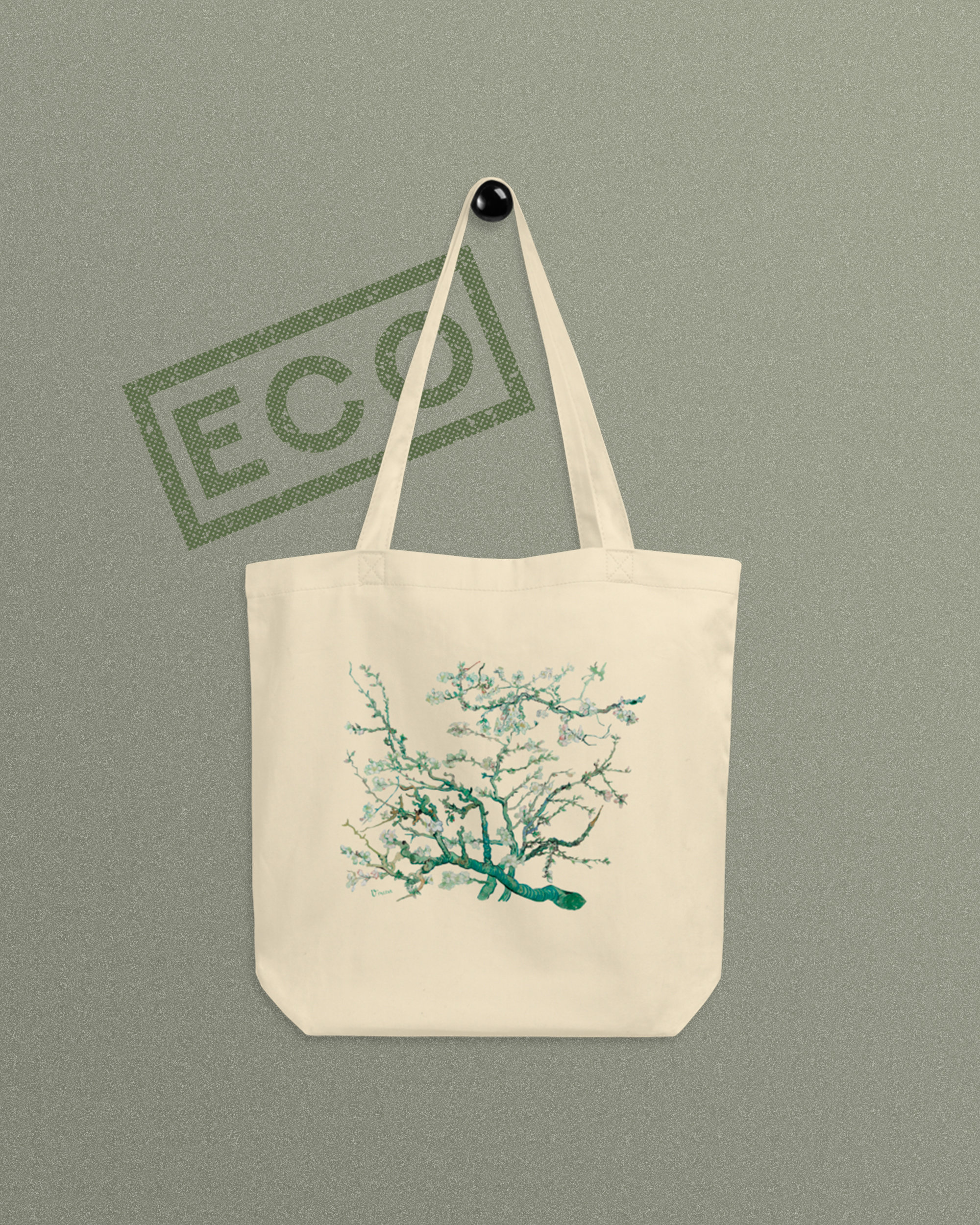Van Gogh Almond Blossom Tote Bag: Organic Cotton Art Bag - Etsy