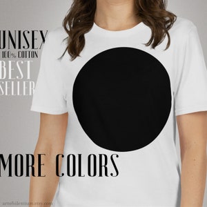 Black Circle T-Shirt Unisex | Kazimir Malevich Suprematism Tee | Minimalist Abstract Art Shirt | Bauhaus Aesthetic T-Shirt | Modern Art Gift