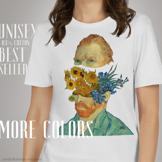 Starry Night Vincent Van Gogh Portrait Artist Shirt Art Tee Starry Night Vincent Van Gogh Portrait Artist Shirt Art Tee