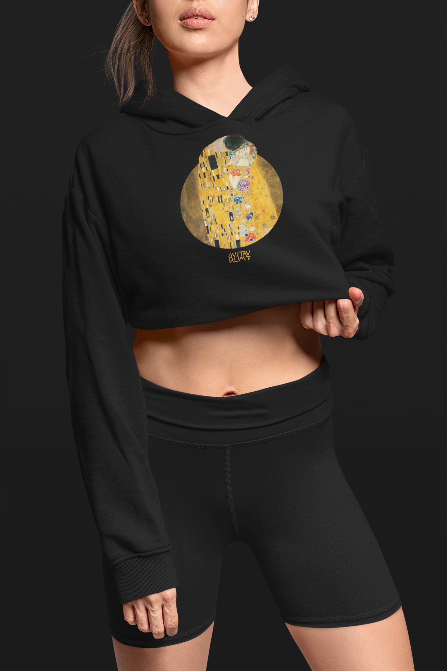 Plus size hot sale crop top hoodies