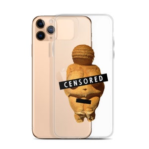 Censored Venus of Willendorf iPhone Case, Art Phone case, Aesthetic Phone Case, iPhone 14 case, iPhone 15 case, iPhone 15 Pro case