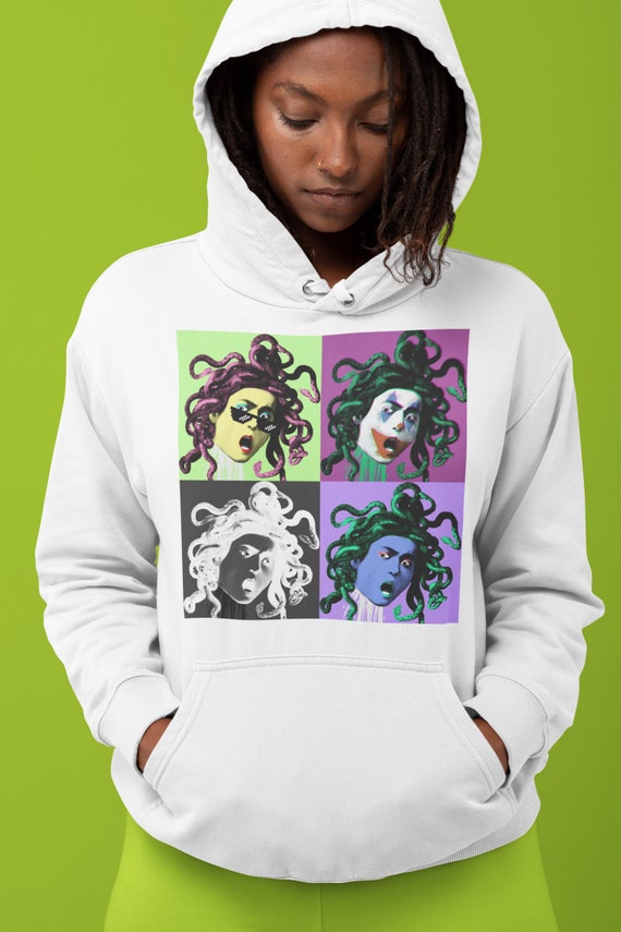 Pop Art Hoodie Caravaggio Hoodie Medusa Hoodie Modern Art Hoodie Colorfully Hoodie Modern Fashion Hoodie Designer Unique Art Sweatshirt Etsy UK