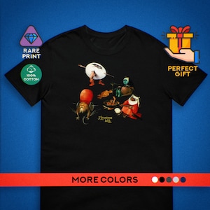 Bosch art T-Shirt, Hannibal T-shirt, Medieval art t-shirt, History art tee, Famous paintings print,