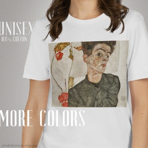Egon Schiele Unisex T-shirt, Fine art T-Shirt, Art Lover T-Shirt, Aesthetic clothing