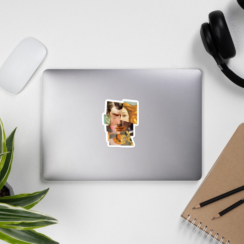 Famous Paintings Portraits Collage sticker,Adult Sticker Planner stickers Art History Sticker laptop decal