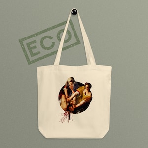 Gentileschi Artemisia Tote Bag, Art Tote bag, Eco Tote Bag, Hand bag, Eco friendly bag, Holofernes bag, Blood tote bag