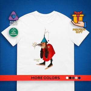 Camiseta de arte de Bosch, camiseta de The Bird, camiseta de arte medieval, camiseta de arte de historia, camiseta de arte Meme