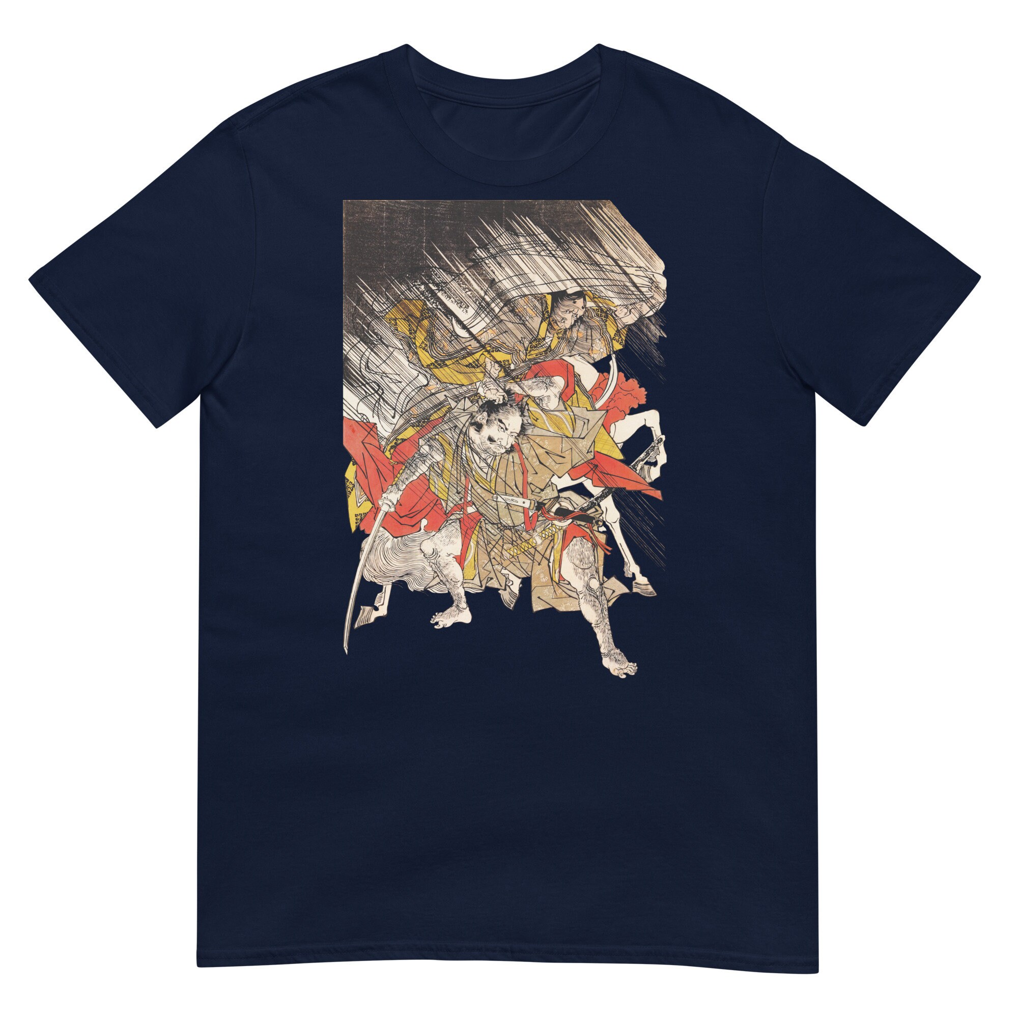 【関税・送料込】Oriental brush lettering printed t-shirts Ukiyo-e Art T-shirt, Asian Art T-shirt, Art Lover T-shirt
