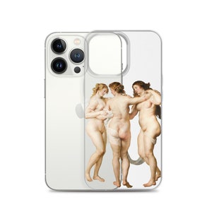 The Three Graces iPhone Case, Rubens iPhone case, body positive case, iPhone 14 case, iPhone 15 case, iPhone 15 Pro case