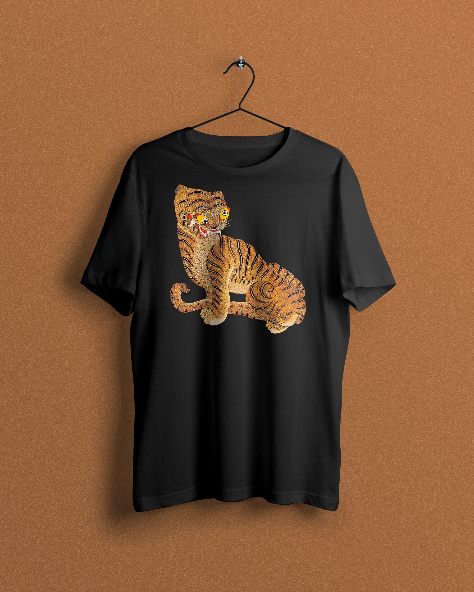 Tiger Unisex T-shirt Korean Art T-shirt 