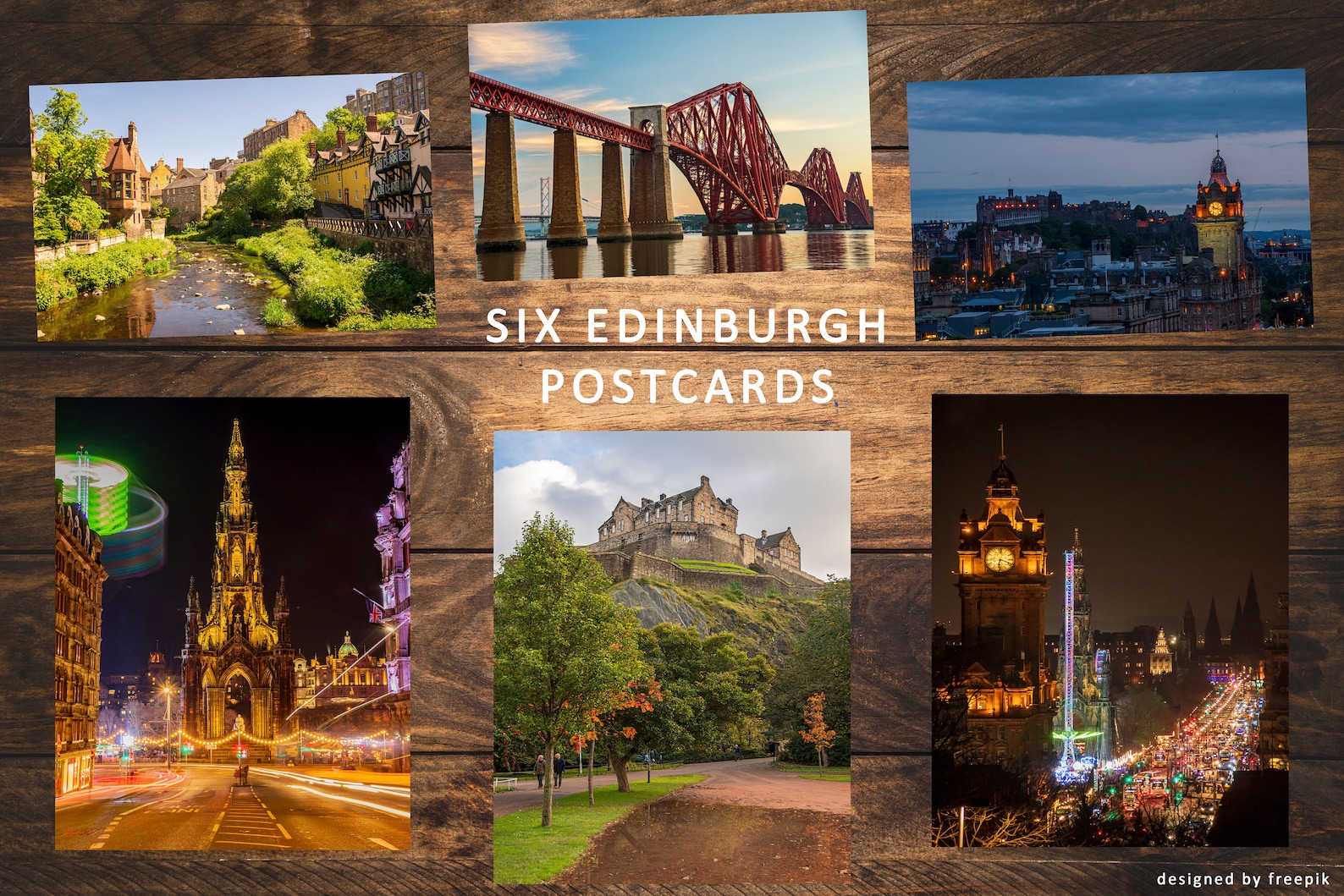 Six Edinburgh Postcards Scottish Christmas Card Edinburgh Etsy UK