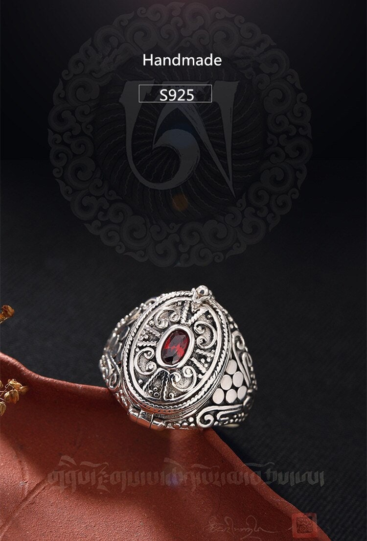 S 925 Sterling Silver Rings Women Vintage Nepal Ethnic Ring Etsy