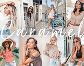 8 CARAMEL Mobile Lightroom Presets, Fall Presets, Photo Filters, Best Preset, Blogger Preset, Instagram Preset, Portrait Preset, Tan Skin
