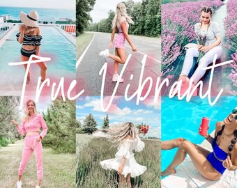 May include: A collage of images featuring women in various summer outfits and settings. The images include a woman in a striped swimsuit and hat by a pool, a woman in a pink outfit in a field, a woman in a white dress in a field, a woman in a white dress sitting in a field of purple flowers, and a woman in a blue swimsuit by a pool.