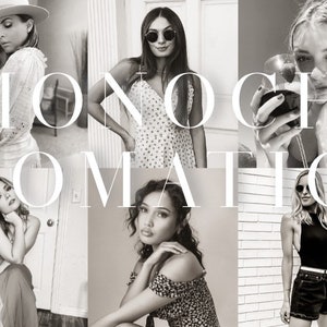 Timeless Black & White-Lightroom Mobile Presets- 6 PRESETS