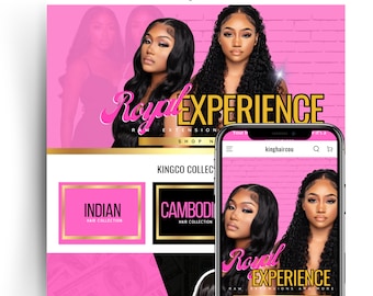 Tema prediseñado para tienda de peluquería en Shopify: Diseño de lujo (descarga instantánea)