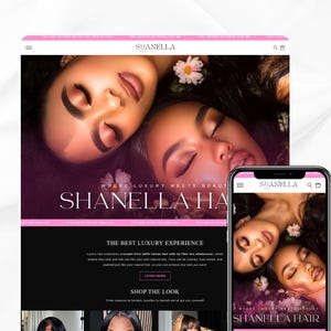 ヘアエクステンションとウィッグのための高級Shopifyテーマ