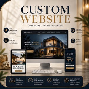 CUSTOM WEBSITE DESIGN | Unlimited Revisions | ui ux design | E-commerce Minimalist Modern Sophisticated
