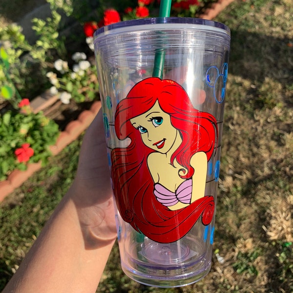 Starbucks Clear Tumbler: Ariel, Jack / Sally, Woody, Stitch et plus