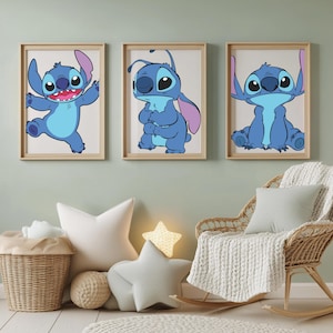 Lilo & Stitch Nursery Art Prints: 17-Piece Girl&#39;s Room Decor (Digital Download)
