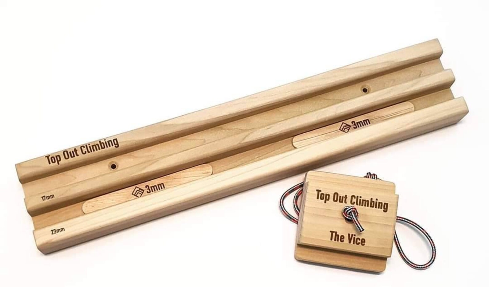 The Tarry Hangboard and the Vice Pinch Block by Top Out Etsy