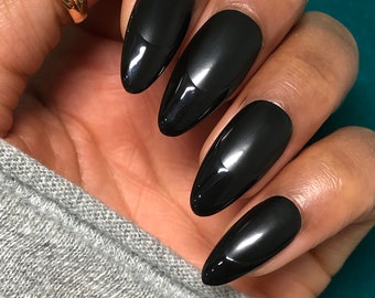 Press On Nails Matte Nails French Nails Oval Nails Wide Etsy