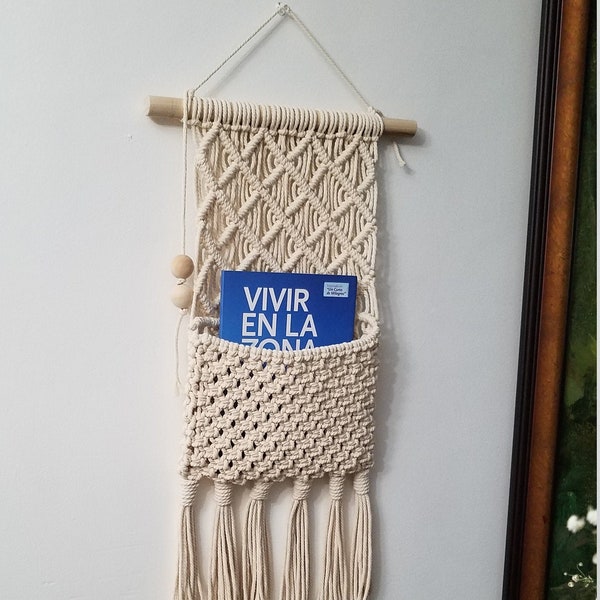 Boho Magazine Holder Etsy