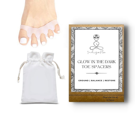 Glow in the Dark Toe Separators Self Care Kit, Yoga Toes, Toe