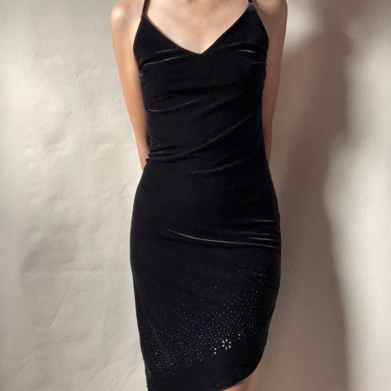 asymmetrical velvet dress Asymmetrical Neck Dress – VELVET