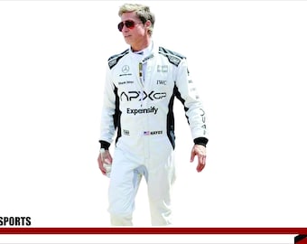 Traje de carreras de karts estilo F1 APXGP: estampado por sublimación, pasamontañas y camiseta de regalo.