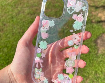 custom resin heisei retro random sticker deco juminocore japanese vintage phone cases