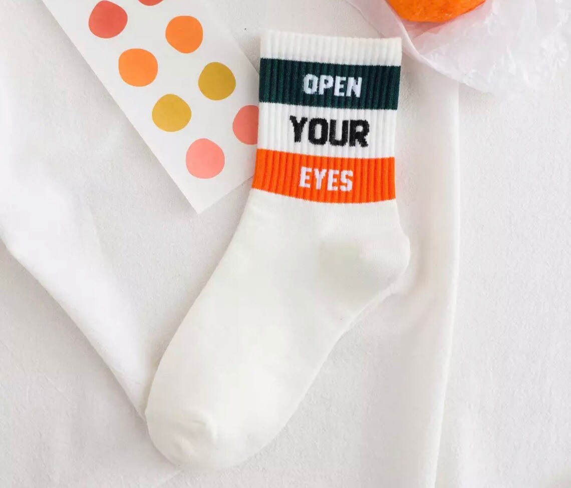 Quote Socks Motivation Socks Dont Give Up Socks Gift for Etsy