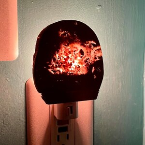 Night  light from stone