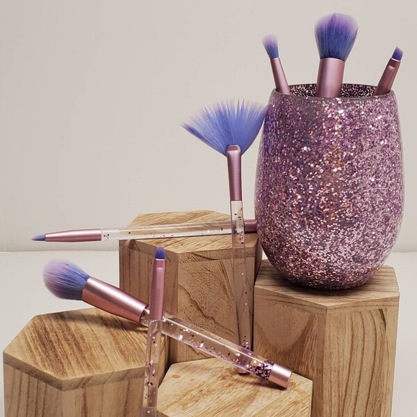 Makeup Brushes Cup Etsy