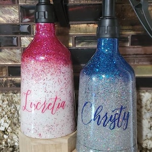 Glittered Spray Bottle, Dog Show Spray Bottle, Dog Training, Dog Grooming, Custom Spray Bottle, Chris Christensen Spray Bottle