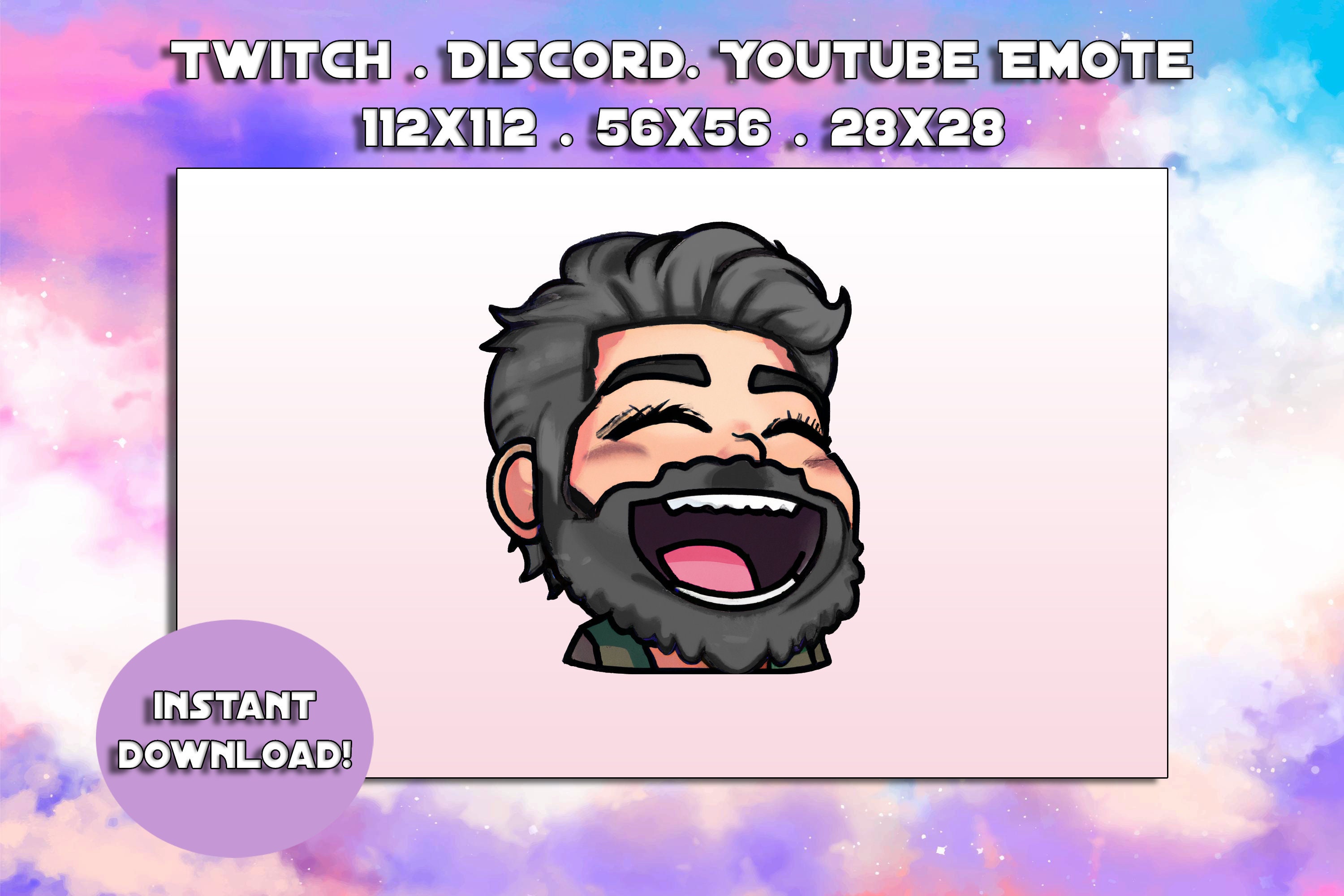 Hilarious Laughing Emote for Twitch Funny Streamer Emoji Etsy Canada