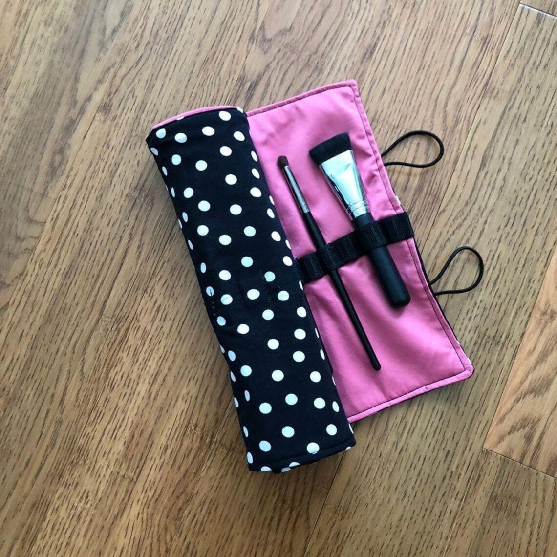 Makeup Brush Holder Makeup Brush Roll up Washable Double Etsy Singapore