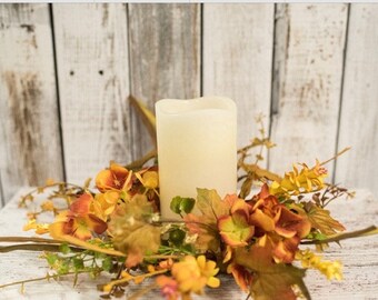 autumn candle rings
