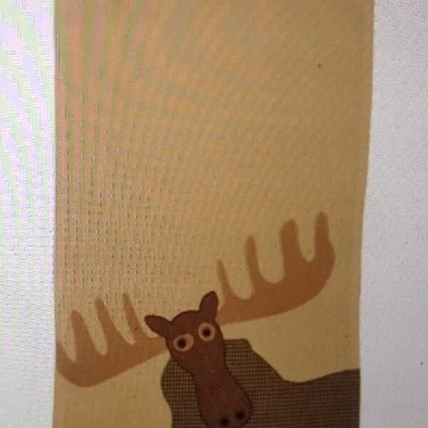 Moose Appliqué Dish Towel! New