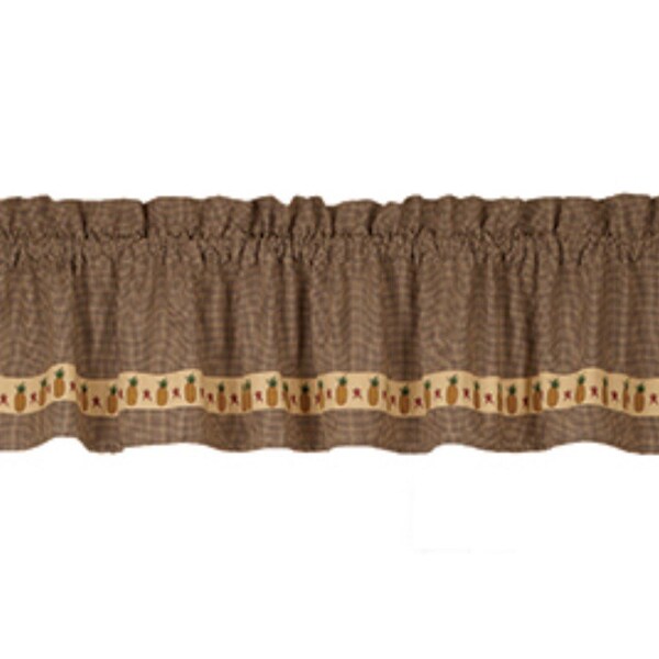 Primitive Pineapple Valance (72x14”)