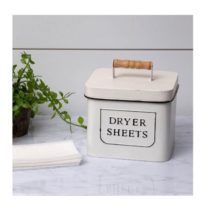 Farmlyn Creek Dryer Sheet Holder For Laundry Room Organization,  Farmhouse-style Decor, Dryer Sheet Box Cover, Holds 120 Sheets, White,  8x5x4 In : Target