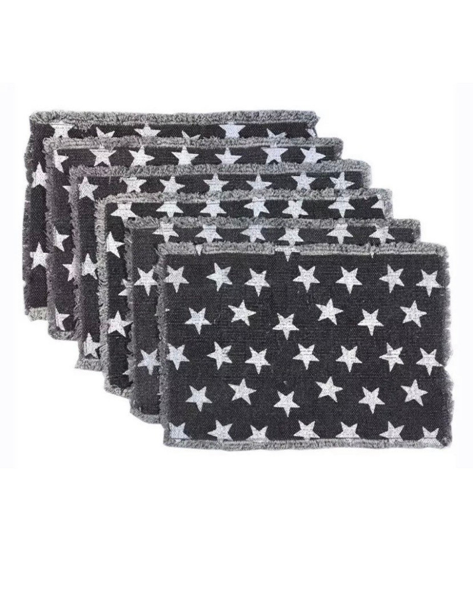 Multi Star Navy Placemat Set of 6 12 x 18. New Etsy