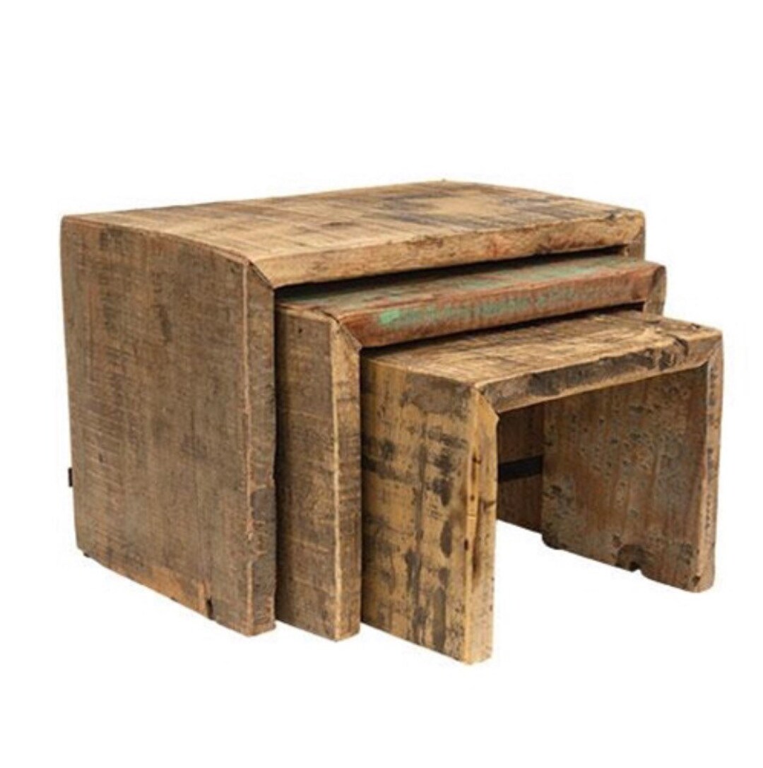 3/set, Reclaimed Wood Nesting Risers NEW Etsy
