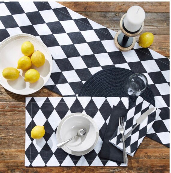 Harlequin Table Runner 13 X 54 New Etsy
