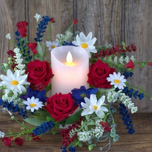 Patriotic candle deals rings