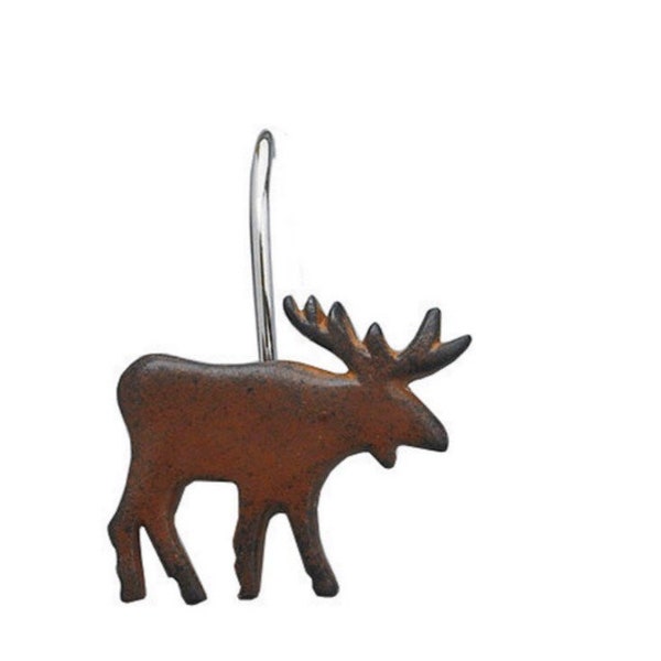 Moose Shower Curtain Hooks!