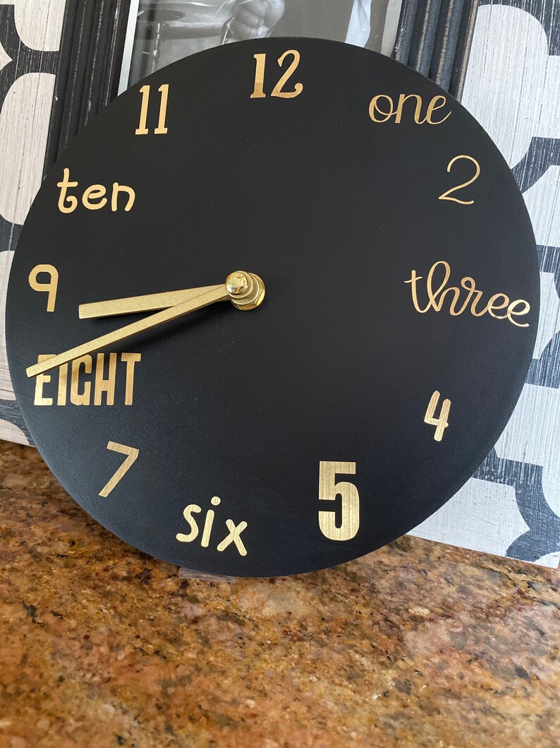 White and Gold clock