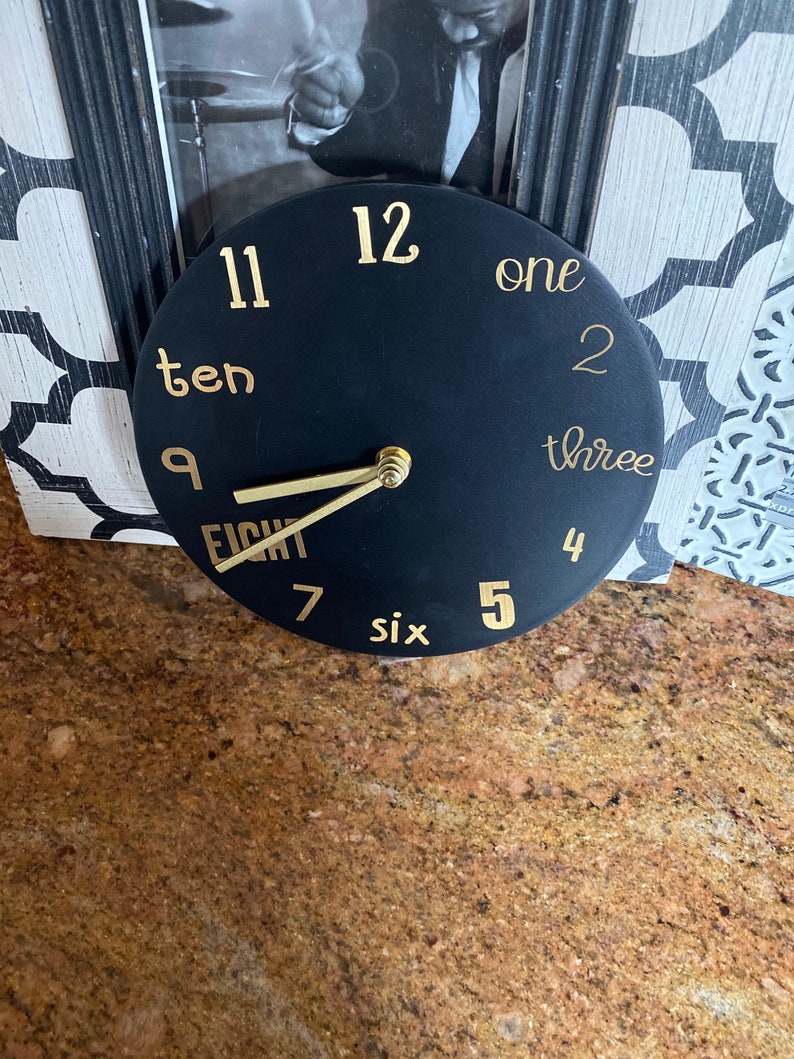 White and Gold clock