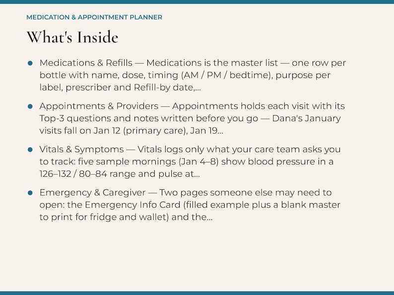 Medication & Appointment Planner Notion Template, Medication Tracker ...
